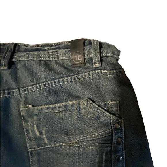 Jordan Craig Men’s Distressed  Blue Jeans Size 34x33 Studded Pocket - Picture 8 of 14